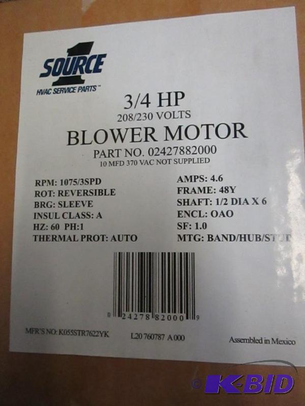 lot 13 image: Blower Motor