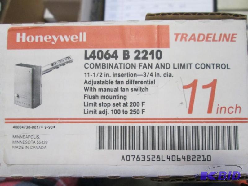 lot 188 image: Honeywell Combination Fan and Limit Control
