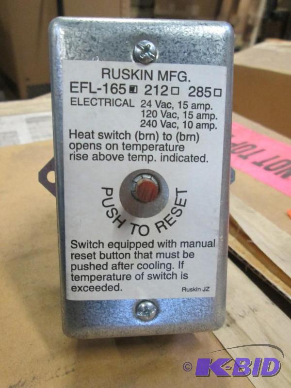10 Ruskin EFL165 Degree Fuse Link Commercial HVAC Equipment and
