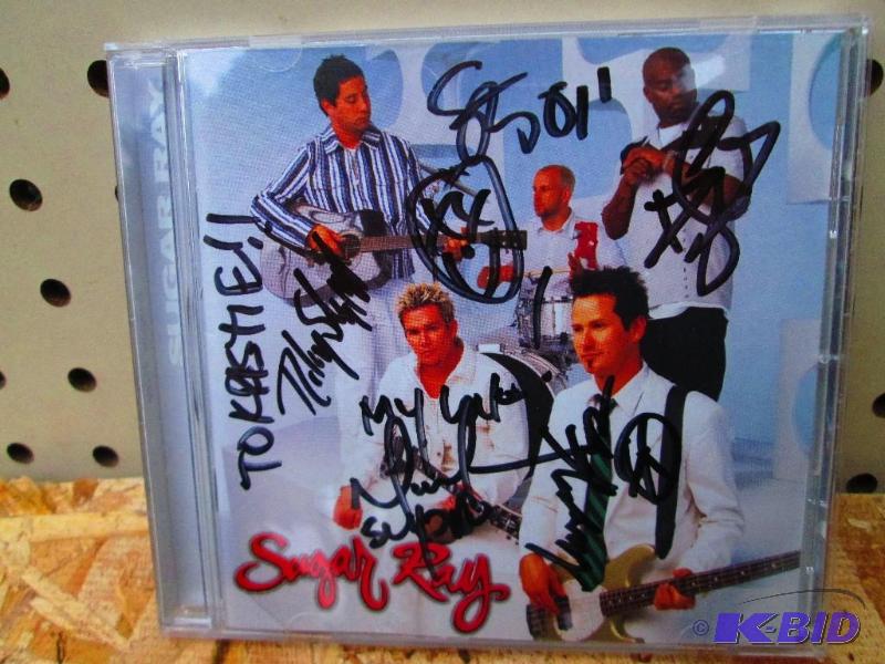 Autographed Sugar Ray CD cover, disc not incl...