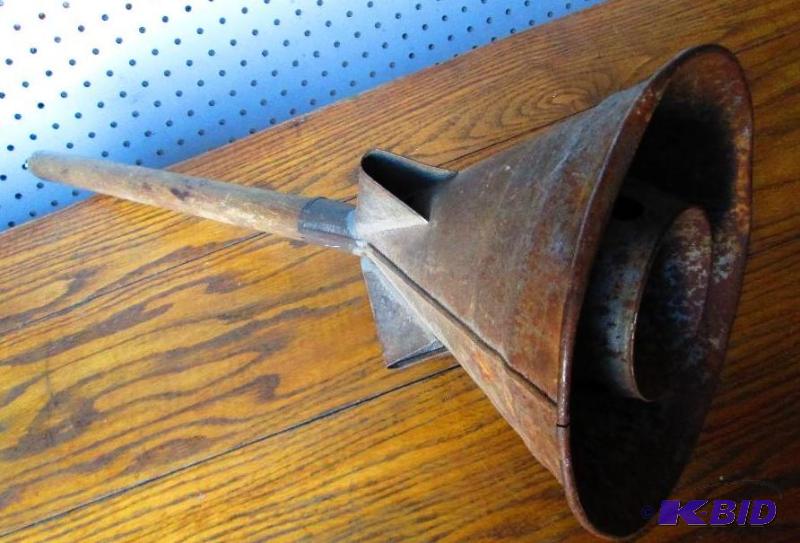 Antique wood and metal plunger...