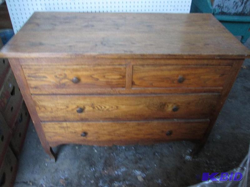 Antique all wood dresser, 41&quot wide, 33&q...