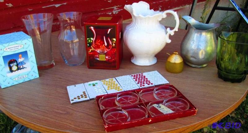 Lot of assorted glassware, vases, etc...