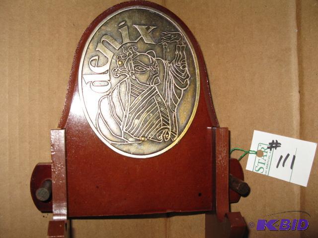 lot 111 image: wood display rack for guns, knives, swords, h...