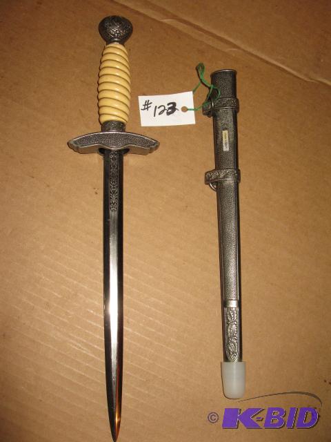 lot 123 image: German dagger, replica...