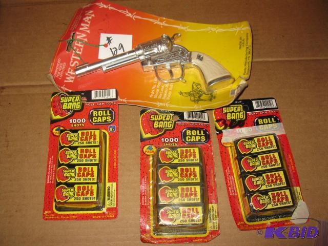 lot 129 image: Western Man, new in package, toy die cast met...
