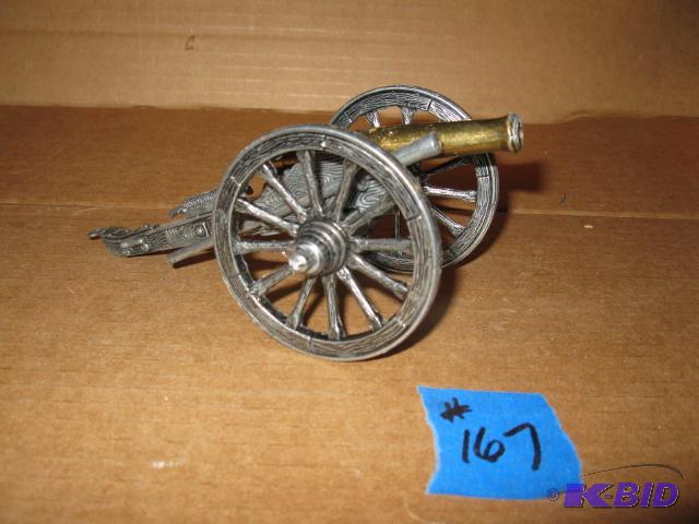 lot 167 image: Replica metal cannon, 7 inch...