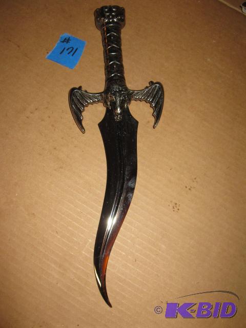 lot 171 image: Replica curved blade knife, 16 inches, new in...