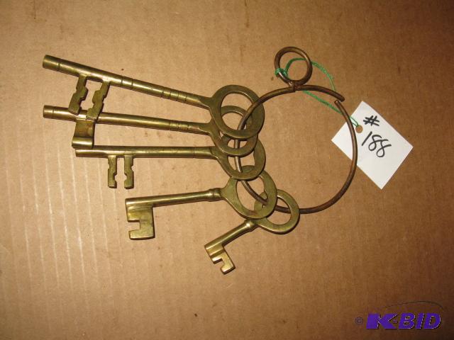 lot 188 image: Old West jailers keys, replica...