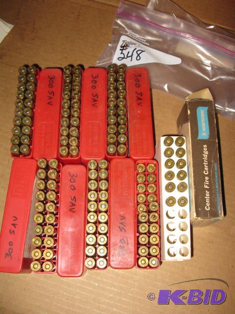 lot 248 image: Approx 120 rounds of .300 Savage...