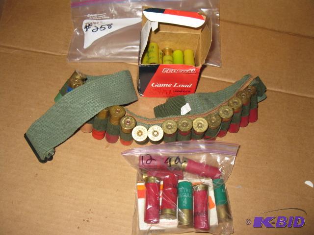 lot 258 image: Approx 20 rounds of 20 ga, 30 rounds of 12 ga...