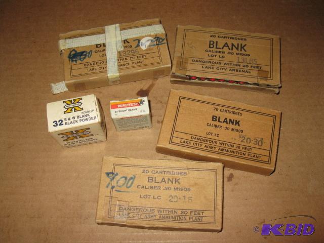 lot 263 image: Approx 100 blanks, mostly. 30 M1909...