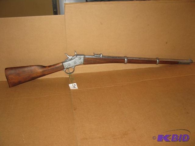 lot 39 image: Rifle replica, all wood and metal constructio...