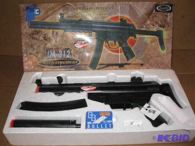 lot 58 image: UA-312 Submachine gun, 6mm bb gun, new in box...
