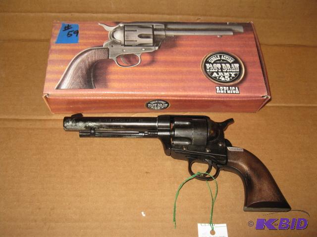 lot 59 image: Single action fast draw Army 45 replica, new ...