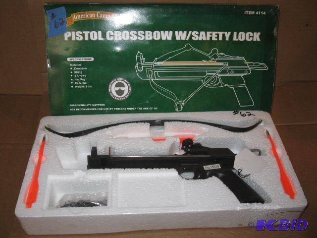 lot 62 image: American Camper Crossbow Pistol wsafety lock...