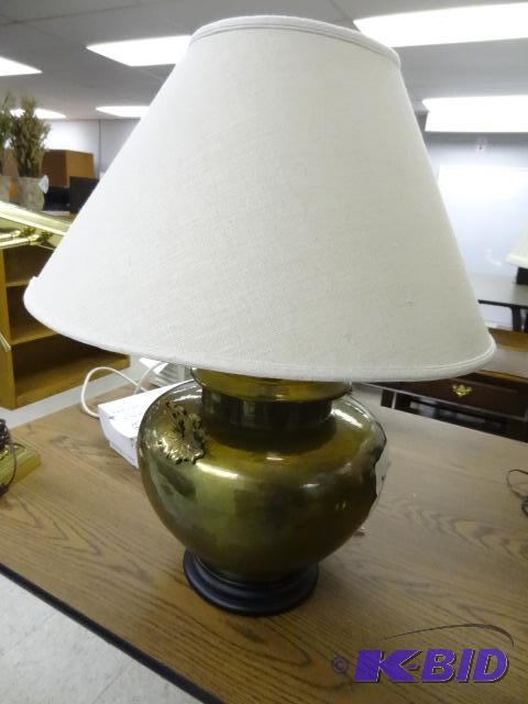 lot 101 image: Brass Table Lamp...