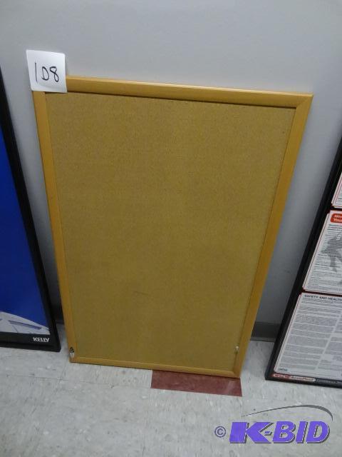 lot 108 image: 36 X 24 Cork Board...
