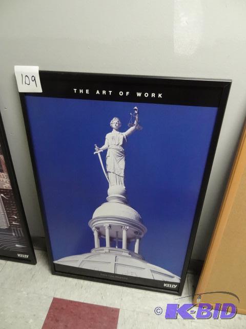 lot 109 image: 25 X 37 Poster Frame...