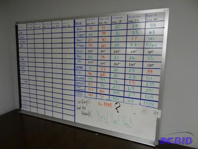 lot 127 image: 73 X 49 White Board...