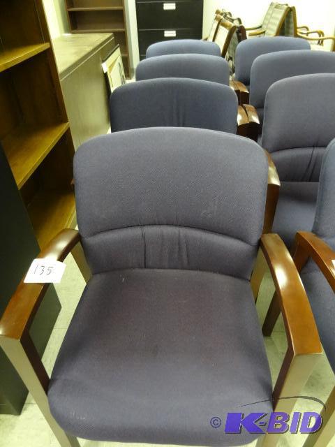 lot 135 image: 4 Matching Wood Framed Side Chairs...