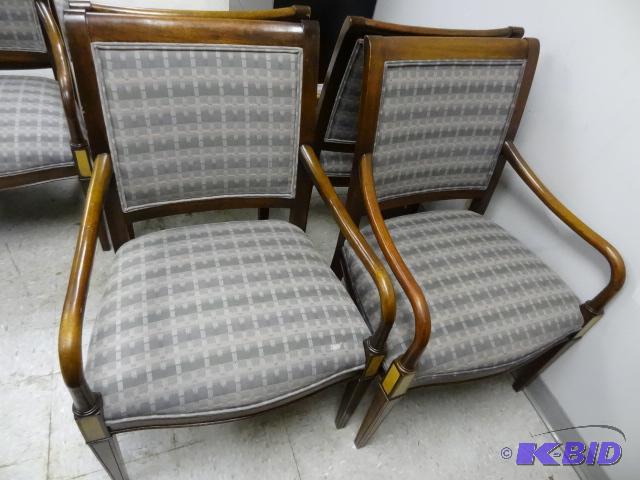 lot 140 image: 2 Matching Wood framed Side Chairs. Very Nice...