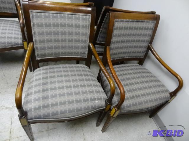 lot 141 image: 2 Matching Wood framed Side Chairs. Very Nice...