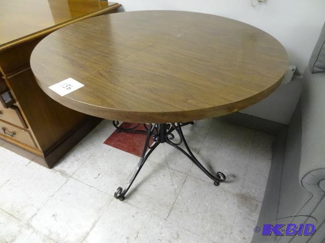lot 156 image: Metal Framed Table 41 X 29...