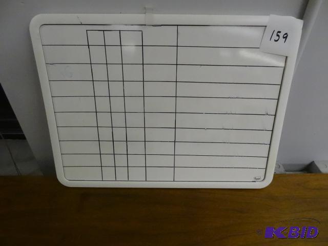 lot 159 image: 23 X 17 In Out White Board...