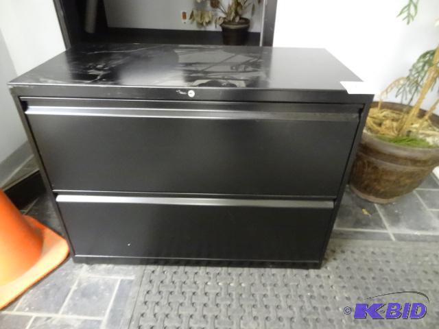 lot 162 image: 36" Metal 2 Drawer Lateral File...