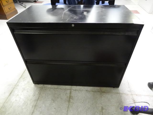 lot 175 image: 36" Metal 2 Drawer Lateral File...