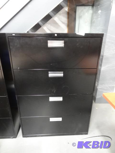 lot 206 image: 36" Metal 4 Drawer Lateral File...