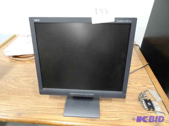 lot 233 image: NEC Accusyne LED 72VX Computer Monitor 17&quo...