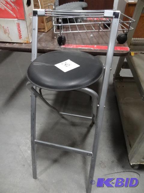 lot 242 image: Fold Up Metal Stool...