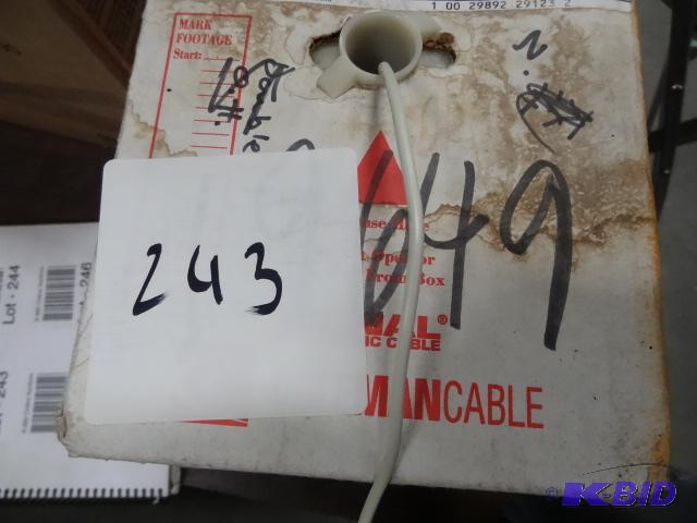 lot 243 image: Coleman Cable. 4 Strand Telephone Wire...