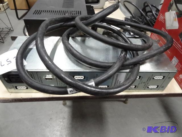 lot 257 image: EMS Model 10 Server Power Strip 200240 Volt...