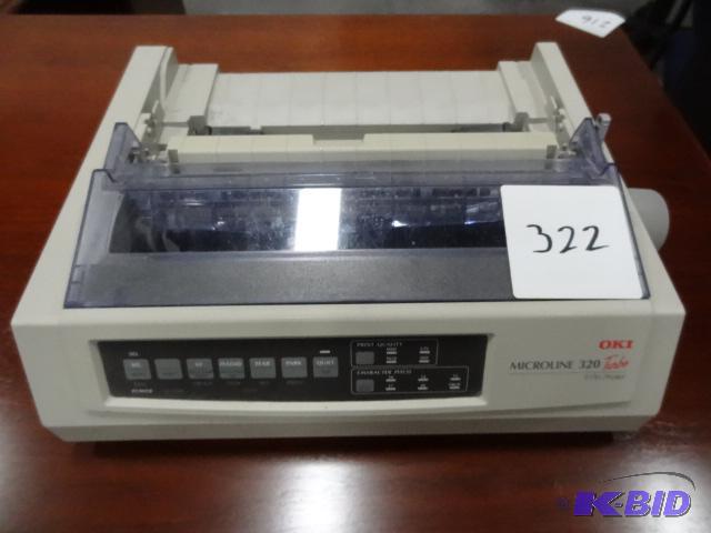 lot 322 image: OKI Microline 320 Turbo 9 Pin Printer...