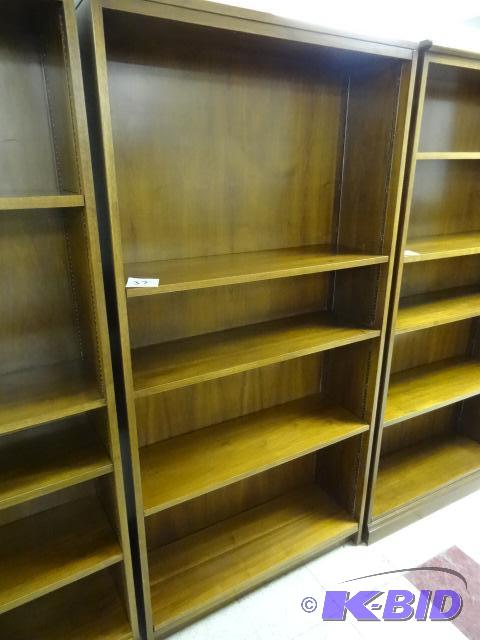 lot 37 image: 36 X 13 X 72 Wood Book Shelf...