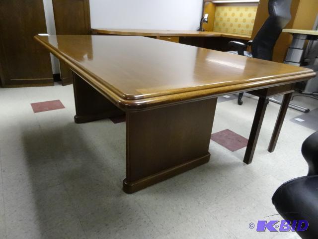 lot 61 image: Wood Conference Table. Very Nice Shape 72 X 4...