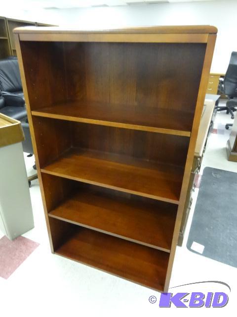 lot 66 image: Wood Book Shelf. 32 X 13 X 53...