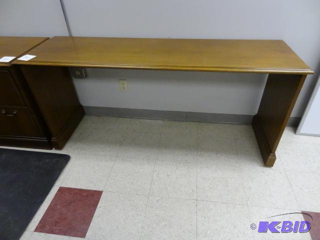 lot 70 image: Wood Table 66 X 19 X 30...