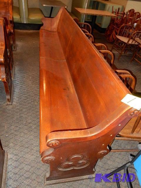 Church Pew Looks like Maple wood.. Solid wood...