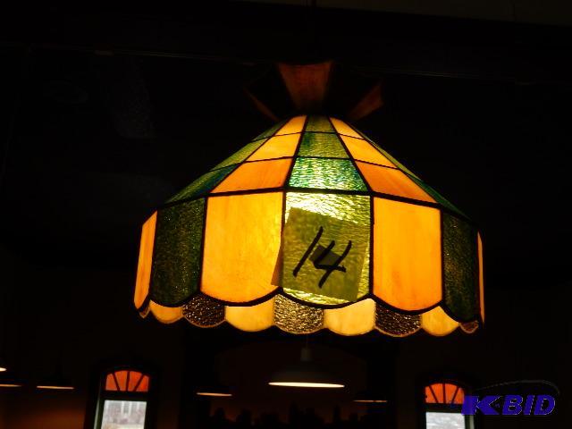 Yellow and Green Tiffany style Stained glass ...