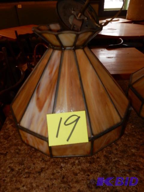 Light brown and cream colored tiffany style s...