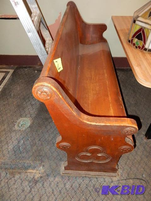 Church Pew Looks like Maple wood.. Solid wood...