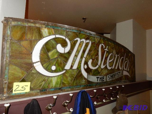 Smaller CM Stendal SHOEIST stained glass sign...