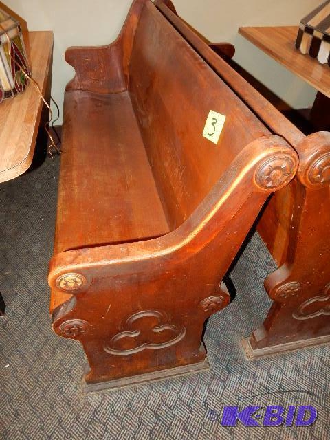 Church Pew Looks like Maple wood.. Solid wood...