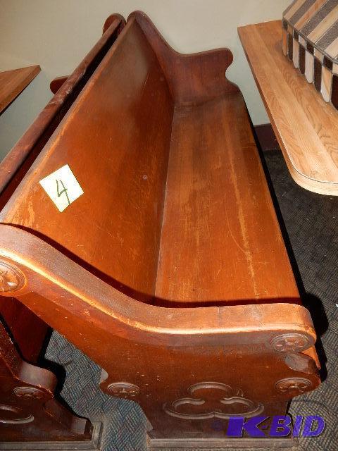 Church Pew Looks like Maple wood.. Solid wood...