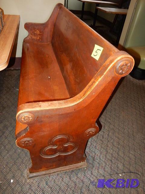 Church Pew Looks like Maple wood.. Solid wood...