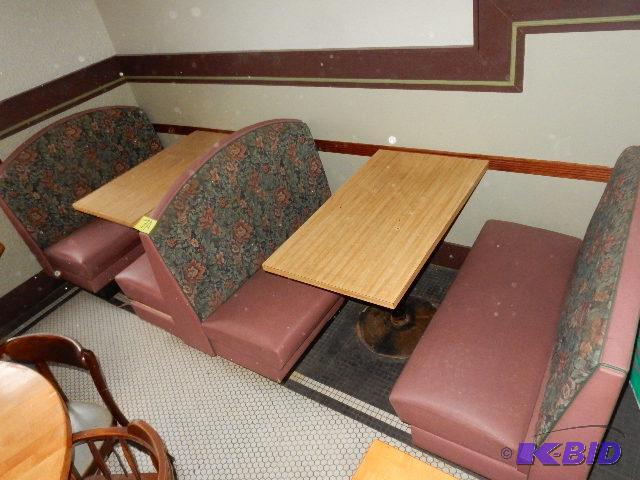 2, Retro restaurant booths. Overall dimension...